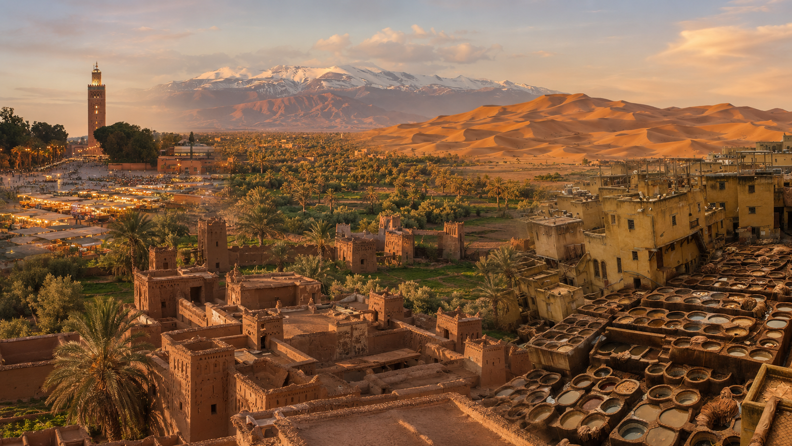 3-day Marrakech to Fes desert tour via Merzouga