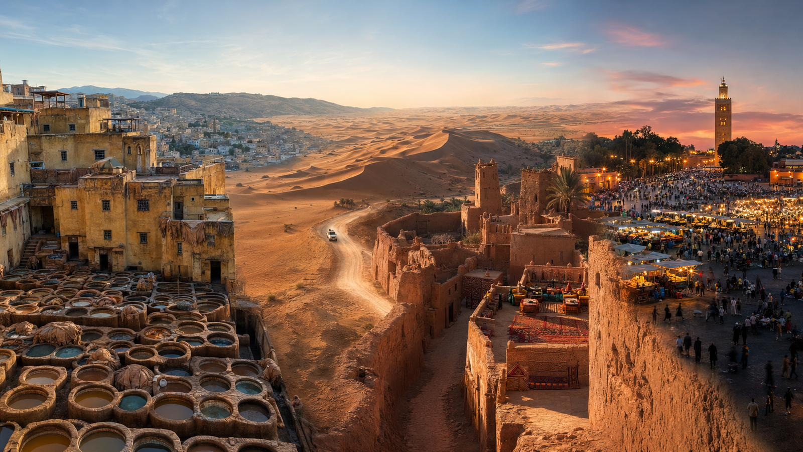 3-day Fes to Marrakech desert tour via Merzouga
